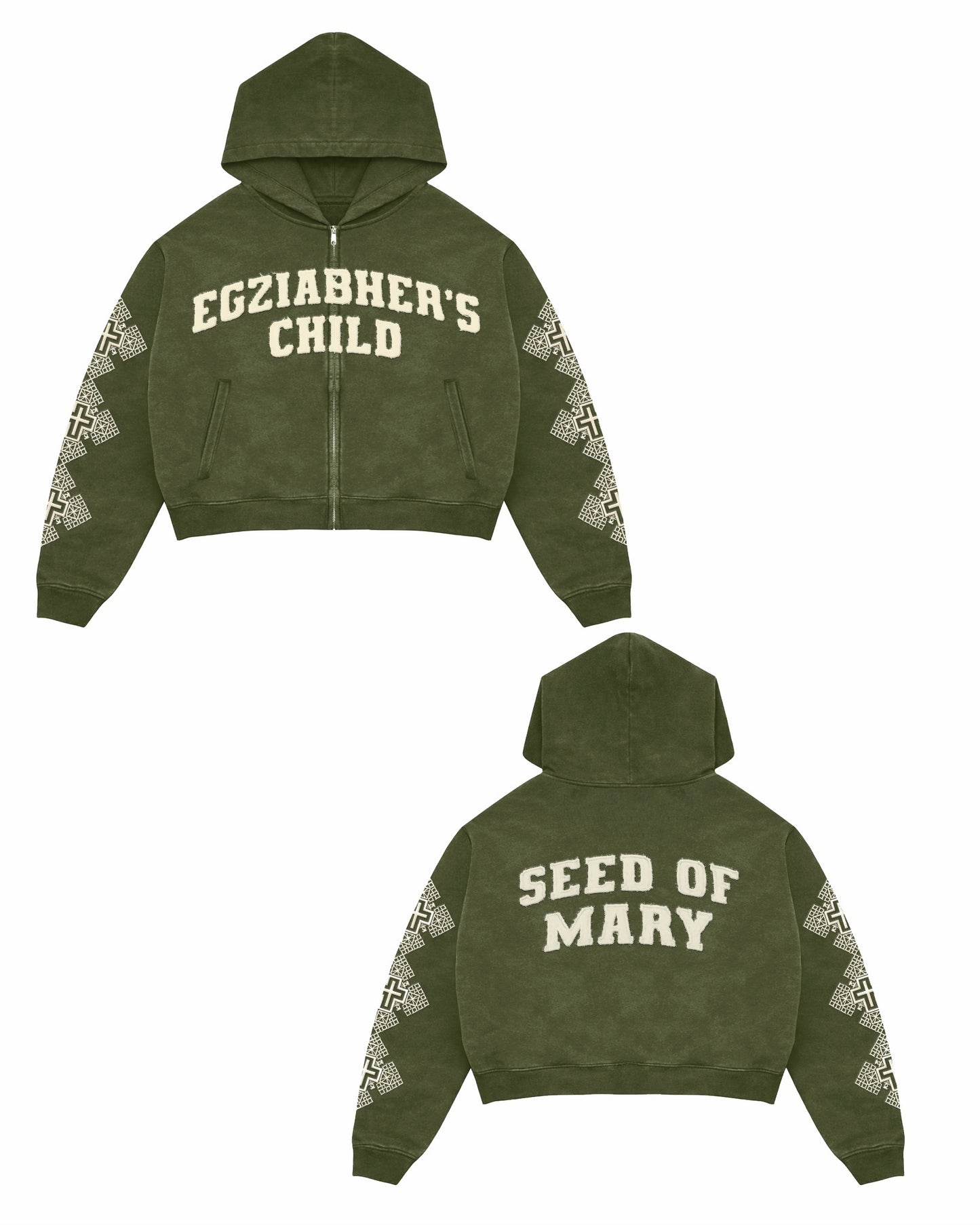 EGZIABHER’S CHILD (GOD'S CHILD) Green Hoodie