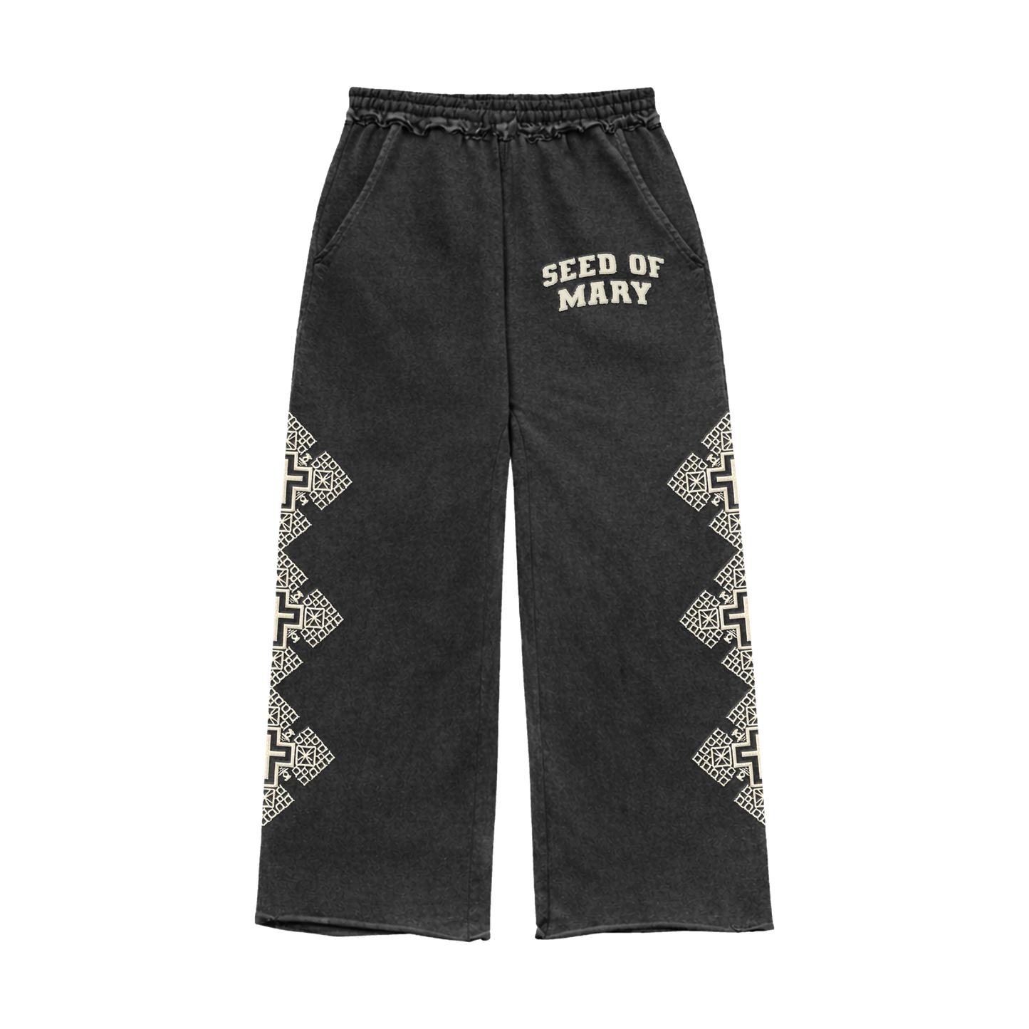 EGZIABHER’S CHILD Oversized Black Sweatpants