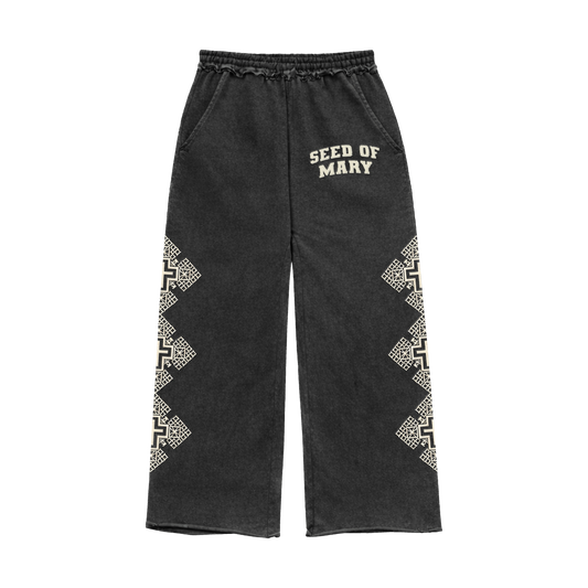 EGZIABHER’S CHILD Oversized Black Sweatpants
