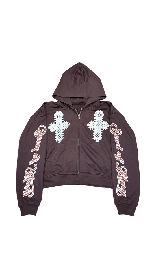 CHOCOLATE ZIP-UP