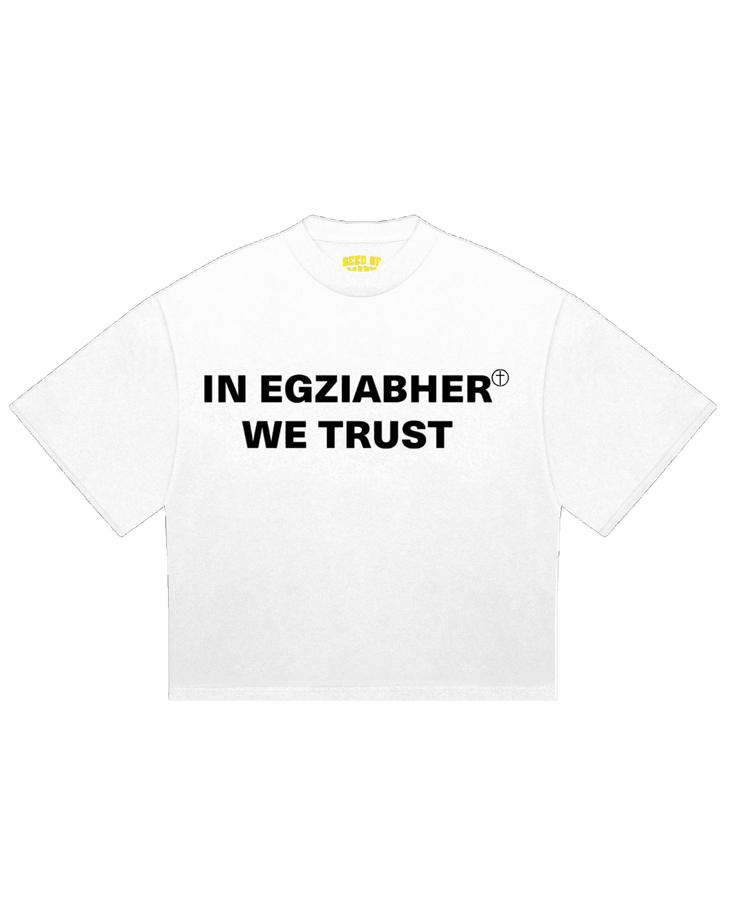 IN EGZIABHER (GOD) WE TRUST White Tee