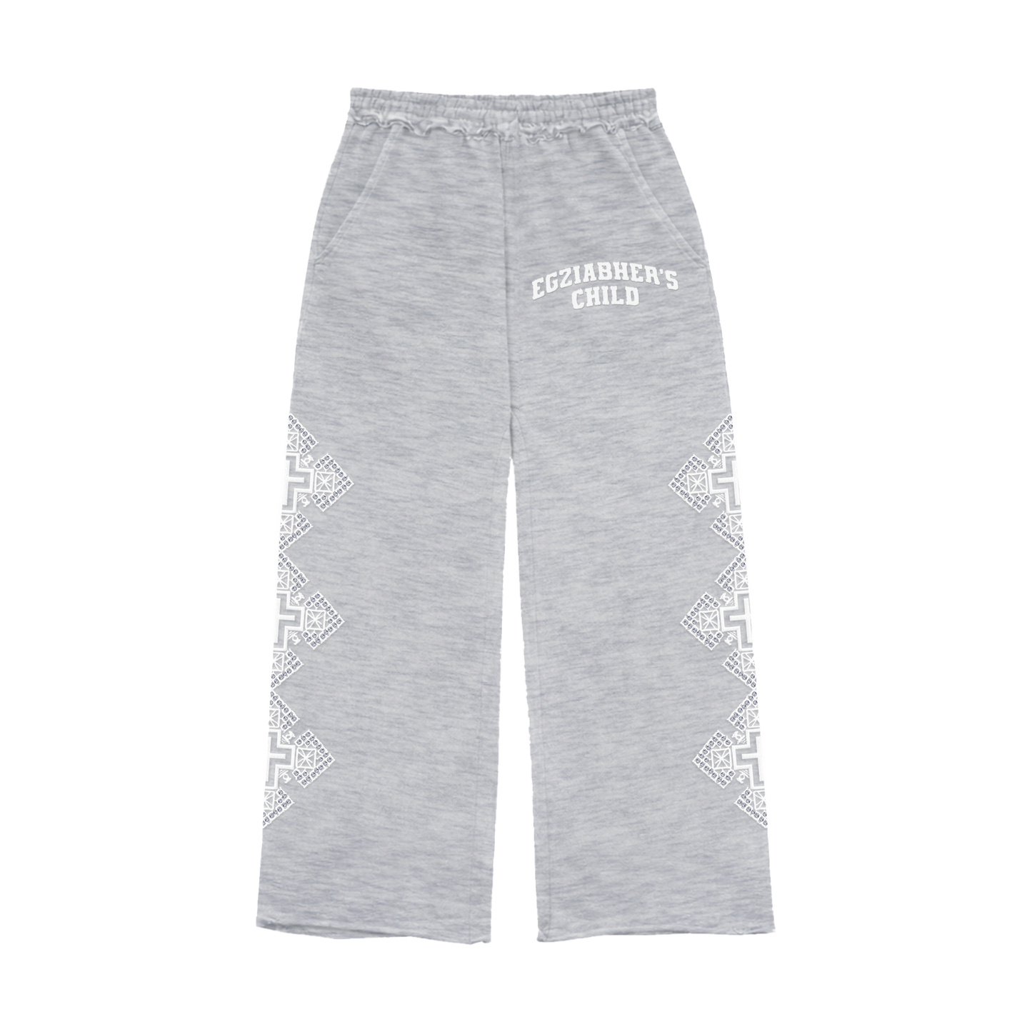 EGZIABHER’S CHILD (GOD’S CHILD) Grey Rhinestone Sweatpants