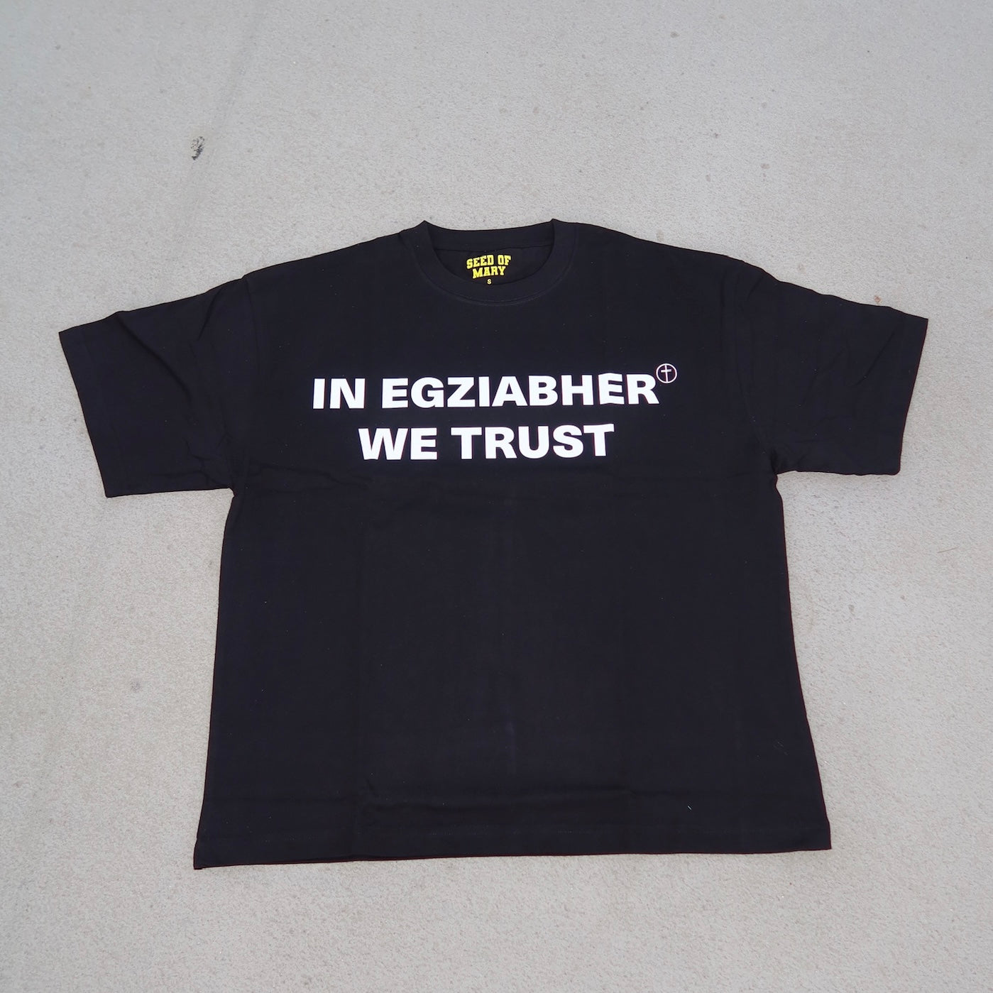 IN EGZIABHER WE TRUST Tee Black