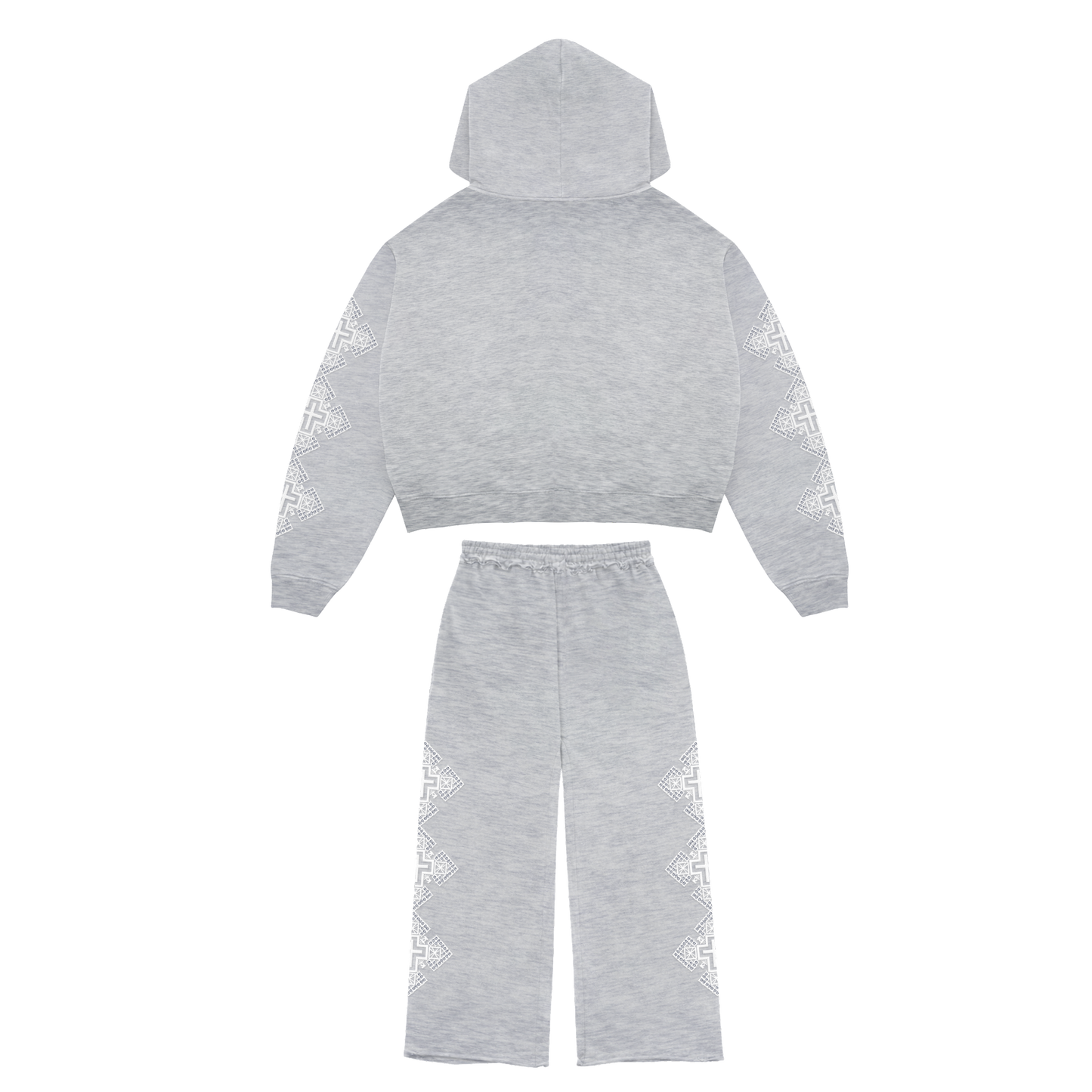 EGZIABHER’S CHILD Grey Rhinestone Sweatsuit Bundle
